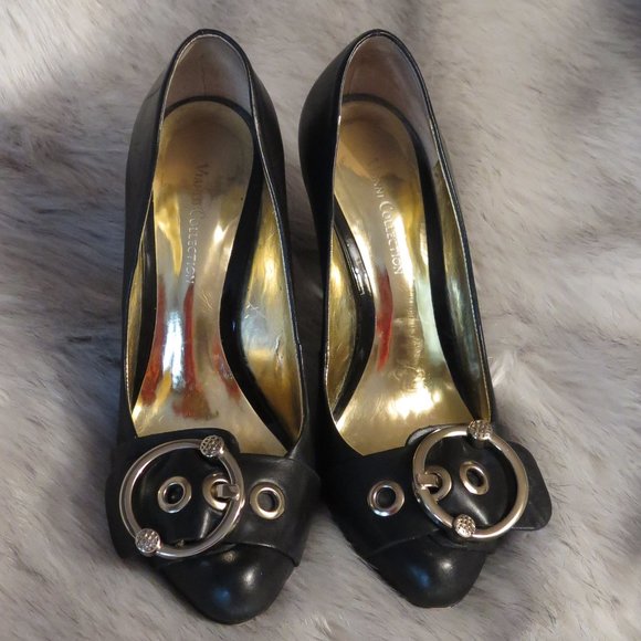 VIANNI COLLECTION LEATHER SHOES WITH BUCKLE DETAIL - Picture 2 of 12